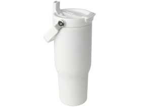 Термостакан Bronx объемом 900 мл из меди и переработанной нержавеющей стали, сертифицированной по стандарту RCS, с вакуумной изоляцией и крышкой с двойной функцией - Белый №4