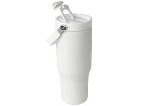 Термостакан Bronx объемом 900 мл из меди и переработанной нержавеющей стали, сертифицированной по стандарту RCS, с вакуумной изоляцией и крышкой с двойной функцией - Белый №5