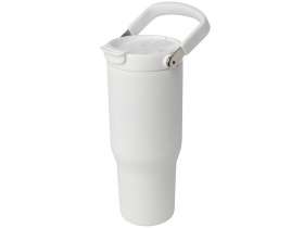 Термостакан Bronx объемом 900 мл из меди и переработанной нержавеющей стали, сертифицированной по стандарту RCS, с вакуумной изоляцией и крышкой с двойной функцией - Белый №6