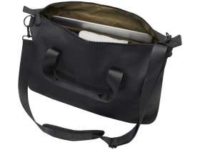 Спортивная сумка для ноутбука с диагональю экрана 15,6 дюйма Turner, изготовленная из переработанных материалов согласно стандарту GRS - сплошной черный №4