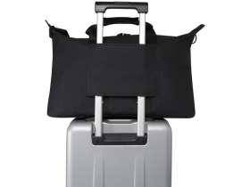 Спортивная сумка для ноутбука с диагональю экрана 15,6 дюйма Turner, изготовленная из переработанных материалов согласно стандарту GRS - сплошной черный №5