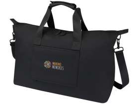 Спортивная сумка для ноутбука с диагональю экрана 15,6 дюйма Turner, изготовленная из переработанных материалов согласно стандарту GRS - сплошной черный №7