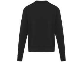 Yukon унисекс интерлок спортивный свитер с круглым вырезом - Сплошной черный №3