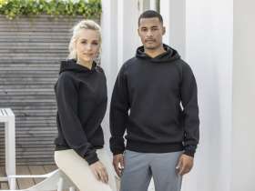 Danali унисекс интерлок спортивная толстовка - Сплошной черный №4