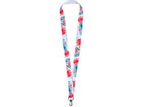 Ланъярд 2 см под сублимацию с трендовым карабином, черный №2