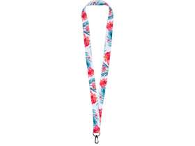 Ланъярд 2 см под сублимацию с трендовым карабином, черный №3