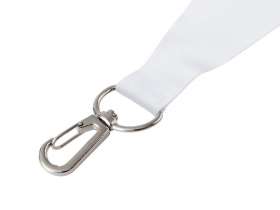 Ланъярд 2 см под сублимацию с трендовым карабином, серебристый №4