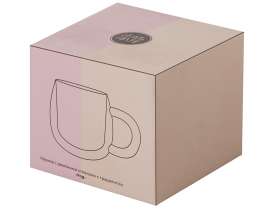 Кружка с двойными стенками с широкой ручкой и градиентным покрытием Fog, черный №6