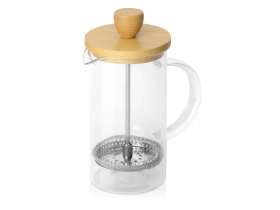 Подарочный набор с пледом, френчпрессом, чаем и вареньем, зеленый №3