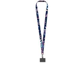 Ланъярд 2 см под сублимацию с трендовым карабином и большим держателем для телефона из ПЭ, черный №2