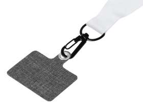 Ланъярд 2 см под сублимацию с трендовым карабином и большим держателем для телефона из ПЭ, черный №4