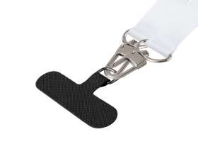 Ланъярд 2,5 см под сублимацию с 2-мя трендовыми карабинами и узким держателем для телефона из ПЭ №4