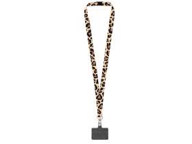 Ланъярд 2,5 см под сублимацию с трендовым карабином, замком обрыва и большим держателем для телефона из ПЭ №2