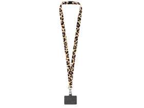 Ланъярд 2,5 см под сублимацию с трендовым карабином, замком обрыва и большим держателем для телефона из ПЭ №3