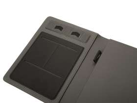 Подарочный набор металлическая ручка и блокнот А5 Twilight  со светящимся логотипом и пауэрбэнком №8