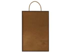 Подарочная коробка из фанеры Constellation 330х220х100 мм, фанера 6 мм, крышка на выдвижных пазах черная ЛХДФ 3 мм, бечевка №6