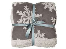 Плед Snowflake новогодний №3