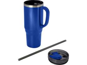 Melbourne кружка 1200 мл, сертифицированная согласно RCS, с соломинкой - Ярко- синий №3