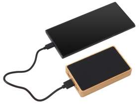 Внешний аккумулятор с подсветкой лого Reedia S2, 5000 mAh, бамбук, черный №9