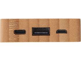 Внешний аккумулятор с подсветкой лого Reedia S2, 5000 mAh, бамбук, черный №5