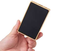 Внешний аккумулятор с подсветкой лого Reedia S2, 5000 mAh, бамбук, черный №3