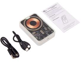 Беспроводной магнитный внешний аккумулятор с QCPD MagnifIQ, 10000 мАч, 15 Вт, белый №11