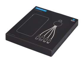 Набор из внешнего акуумулятора и универсального кабеля с подсветкой лого Reserve LED, 10000mAh, черный №16