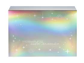 Подарочная коробка с голографическим шубером Aurora, XL, вн. размер 300х235х105 мм. №3