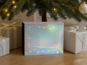Подарочная коробка с голографическим шубером Aurora, XL, вн. размер 300х235х105 мм. №6