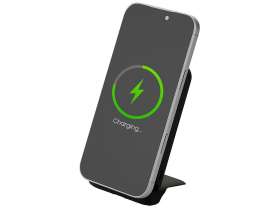 Беспроводной внешний аккумулятор с подсветкой лого и подставкой Magflash, 10000 мАч, 15 Вт, черный №6