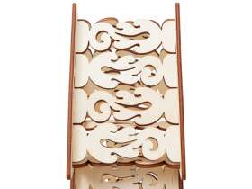 Шкатулка из фанеры в виде елки Firytale , серебристая №2