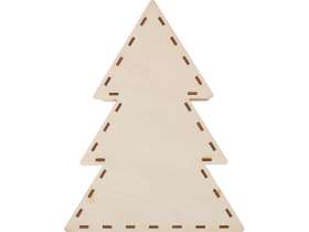 Шкатулка из фанеры в виде елки Firytale , серебристая №10