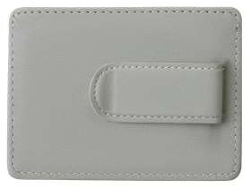 Картхолдер для двух карт и наличных денег с зажимом Crave, светло-серый №3