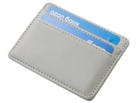 Картхолдер для двух карт и наличных денег с зажимом Crave, светло-серый №4