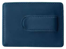 Картхолдер для двух карт и наличных денег с зажимом Crave, темно-синий №3