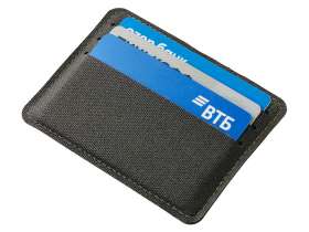 Подарочный набор Consul: обложка для паспорта и картхолдер, серый №15