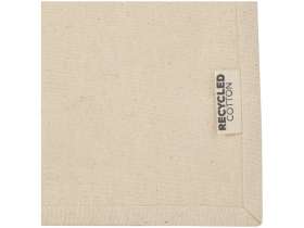 Мини эко-сумка Odessa с клинчиком, изготовленная из переработанного хлопка, сертифицированного согласно GRS, плотностью 220 г/м², объемом 9 л - Натуральный №4