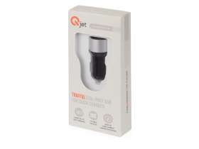 Адаптер автомобильный USB с функцией быстрой зарядки QC 3.0 TraffIQ, черный/серебристый №6