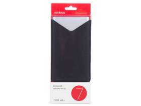 Внешний аккумулятор Rombica NEO AX70L, 7 000 мАч, алюминий, серебристый, чехол №6