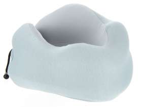 Подушка для путешествий с эффектом памяти Memo Pillow PRO M/L English Blue №4