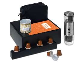 Подарочный набор Re:y. Boost с кофемашиной, капсулами и косметичкой №9