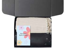 Подарочный набор Re:f. Shelter  с пледом, зеркалом, свечой и диффузором №8