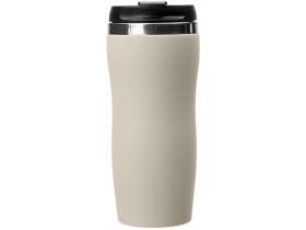 Термокружка Mony Steel 350 мл, soft touch, бежевый №3