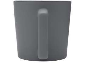 Cali Керамическая кружка объемом 370 мл с матовой отделкой - сплошной черный / Matted Grey №5