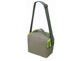 Изотермическая сумка-холодильник Neo Classic c контрастной молнией, серый/зеленое яблоко №2