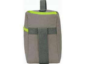 Изотермическая сумка-холодильник Neo Classic c контрастной молнией, серый/зеленое яблоко №5