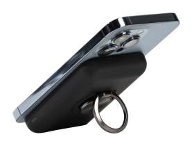 Магнитный беспроводной внешний аккумулятор MagnetIQ, 5000 mah, 10 W, черный (Р) №11