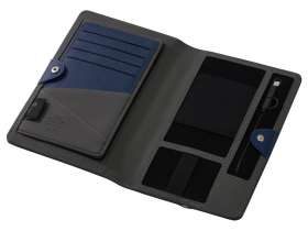 Органайзер с функцией беспроводной зарядки Manner, 5000 mah, темно-синий (Р) №10