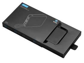 Внешний аккумулятор со встроенным кабелем USB-C Дэнси, 5000 мАч, черный №5