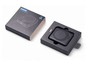 Магнитный беспроводной внешний аккумулятор c подсветкой лого Энчант, 10000 мАч, черный №2